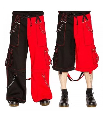 Men Gothic Bondage Pant Chain Goth Techno Punk Rock Gothic Pants 